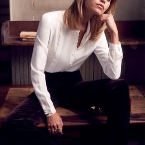 Sezane Nala Shirt in Ecru